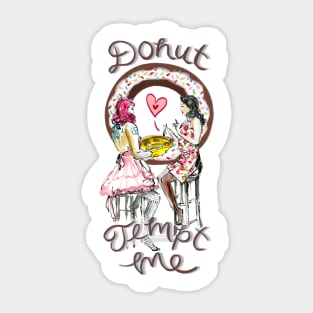 Donut Tempt Me Sticker